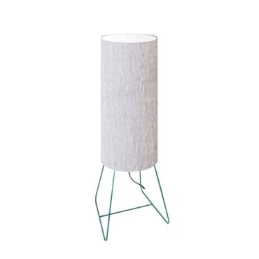 Imagem de Abajur Mesa Azul Tubo 64cm Cúpula Ø18 Cores Diversas Md1086