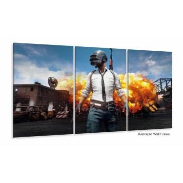 Imagem de Quadro Decorativo PlayerUnknown`s Battleground 120x60 em tec