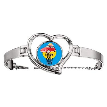 Imagem de N/A N/A Bracelete de coração com pulseira de paixão rotina de carnaval brasileira, medium, metal