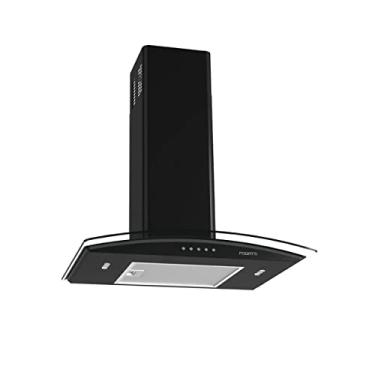 Imagem de Coifa de Parede Vidro Curvo, Fogatti, Painel Mecânico, 60cm 4 e 5 Bocas, Black 220V