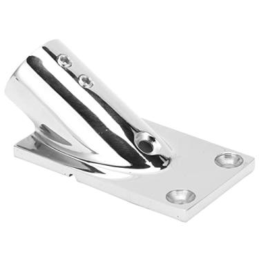 Imagem de Shanrya Base retangular de barco marítimo de 30°, trilho de mão leve de 30° para barcos de fibra de vidro (22 mm (30 graus))