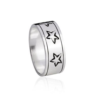 Imagem de Anel Prata Masculino Estela Esperança Exclusivo