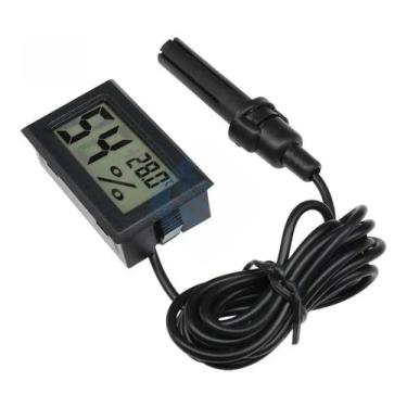Imagem de Higrômetro Termômetro Digital Com Sensor Externo Umidade E Temperatura