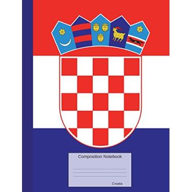 Imagem de Croatia Composition Notebook: Graph Paper Book to write in for school, take notes, for kids, students, teachers, homeschool, Croatian Flag Cover
