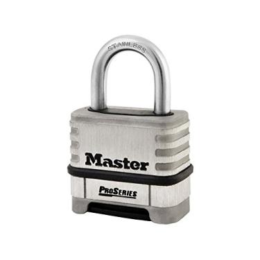 Imagem de Master Lock – cadeado ProSeries de aço inoxidável com 4 dígitos 57 mm