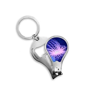 Imagem de Ocean Blue Jellyfish Ciência Natureza Cortador de Unhas Abridor Chaveiro Tesoura