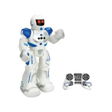 Imagem de Robô De Brinquedo Com Controle Remoto  - Emite Som E Luz  Smart Bot Xt