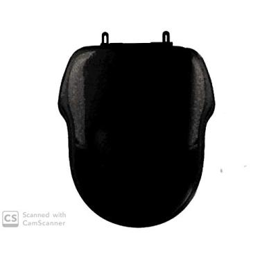 Imagem de ASSENTO ALMOFADADO HAMPTON PRETO MDF REVESTIDO COM ESPUMA