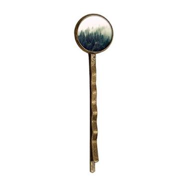 Imagem de Fog Forestry Science Nature Scenery Retro Metal Hair Bobby Pin Headwear