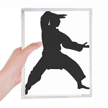 Imagem de Caderno chinês com estampa de arte marcial Shaolin Kung Fu folha solta diário recarregável artigos de papelaria