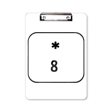 Imagem de Teclado Symbol 8 Prancheta Pasta Bloco de Escrita Placa de Apoio A4