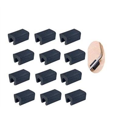 Imagem de MIZORLIE Protetores de ponta de perna de cadeira antiderrapante para pés de móveis de plástico preto, diâmetro da perna de móveis: 10-11 mm (embalagem com 30)
