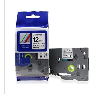 Imagem de Fita Compatível Tze 231 Branca 12mm Brother Pt-h110 Pt-h105 - Branco-Unissex