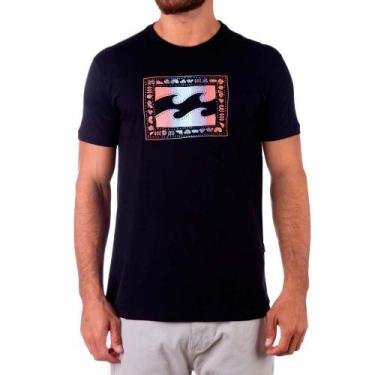 Imagem de Camiseta Billabong Crayon Wave Ii Masculina Preto