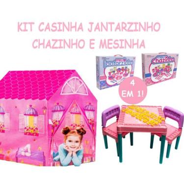 Imagem de Barraca Jantarzinho Chazinho + Mesa Educadora Com Letras - Big Star Br