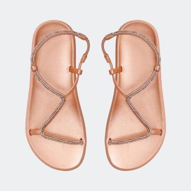 Imagem de Sandália Papete Rasteira Birken Brilho Strass Delicada Verão