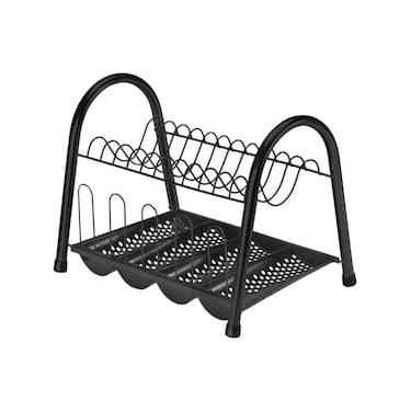 Imagem de Escorredor Duplo com Bandeja Arthi em Aço - Preto