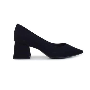 Imagem de Scarpin Feminino Bebecê Salto Bloco Preto - T3837