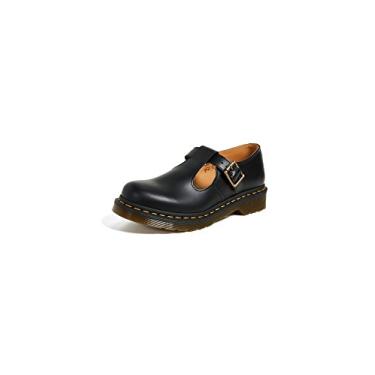Imagem de Dr. Martens Sapatilha feminina Polley Mary Jane, Preto liso, 5