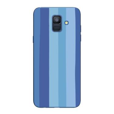 Imagem de Capa Case Capinha Samsung Galaxy A6  Arco Iris Azul - Showcase