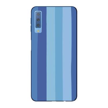 Imagem de Capa Case Capinha Samsung Galaxy A7 2018 Arco Iris Azul - Showcase
