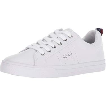 Imagem de Tommy Hilfiger Tênis feminino Lelita, branco/azul, 36