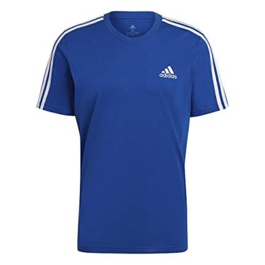 Imagem de Camiseta Adidas 3s Sj Azul e Branca-g
