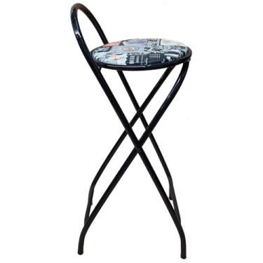 Imagem de Banqueta Alta Articulável e Dobravel com 70 cm de Altura (Assento Bar)