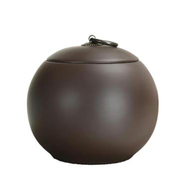 Imagem de Pote de chá de areia roxa de minério cru, pote de doces selado para armazenamento de chá de cerâmica - estilo três