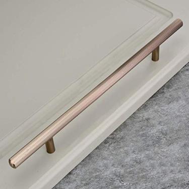 Imagem de Maçaneta de alongamento de porta de guarda-roupa em T de simplicidade moderna, alça de móveis de cozinha de liga de alumínio, puxador de puxador de armário de bar, puxador de ferragens de gaveta de