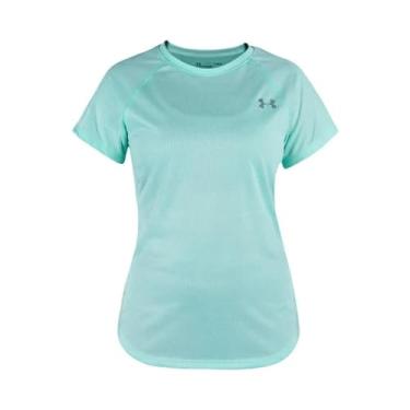 Imagem de Camiseta Under Armour Speed Stride - Feminina, Cor: Verde, Tamanho: Gg