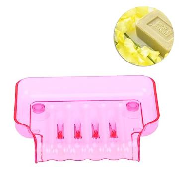 Imagem de PRETYZOOM suporte sabonete banheiro Prateleira de banheiro para sabão saboneteira para banho saboneteira para banheiro colorida caixa de sabão caixa de sabonete rosa