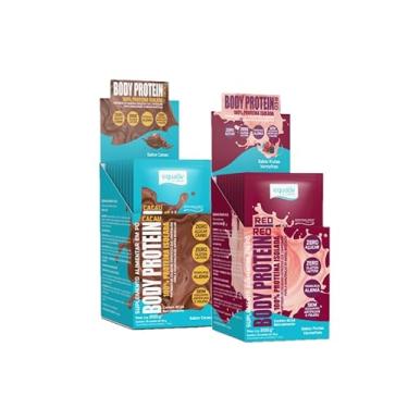 Imagem de Kit Body Protein Cacau+Red Sachês 10 Und Cada Equaliv