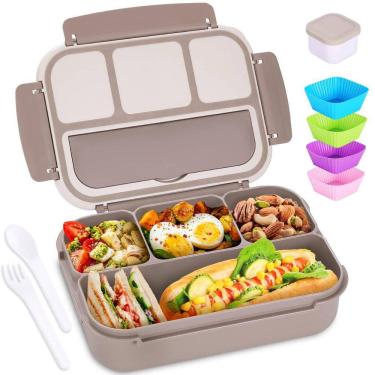Imagem de Lancheira Bento Box Shell and Turtle 1200 ml com utensílio