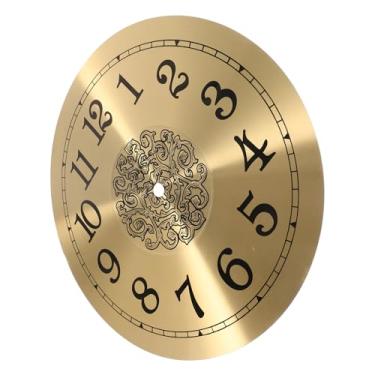 Imagem de UKCOCO mostrador do relógio substituição de mostrador de metal mostrador de relógio de metal relógio de parede relogio de mesa mostrador de relógio redondo acessórios de relógio Alumínio