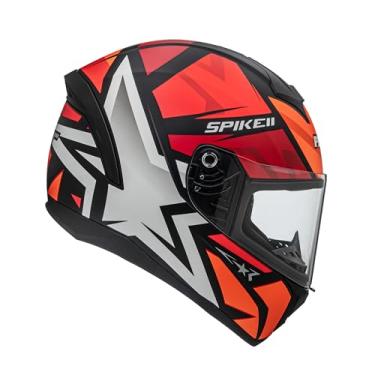 Imagem de Peels Capacete Moto Fechado Spike II 1ST Preto Fosco/Vermelho 58
