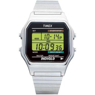 Imagem de Relógio Timex Masculino Ref: T78587 Vintage Classic Digital Silver Mola