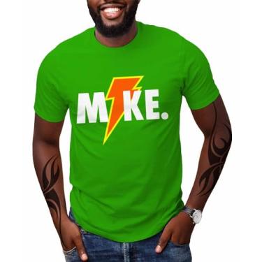 Imagem de Swag Point Camisetas masculinas estampadas – 100% algodão manga curta urbana moderna moda casual tops streetwear hip hop hipster, Mike Green, P