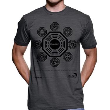 Imagem de Camiseta Lost Iniciativa Dharma - 2054 (G, Branco)