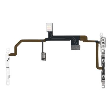 Imagem de Risidamoy Botão de volume liga/desliga interruptor reparo flash luz flexível substituição para iPhone 8 Plus reparo mudo controle de áudio fixo conector silencioso montagem microfone suporte de metal