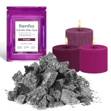 Imagem de Renfio Tinta para vela – 60 g, roxo, tinta de cera altamente concentrada para kit de fabricação de velas de cera de soja