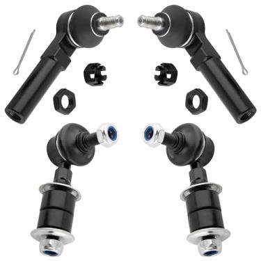 Imagem de MYSMOT K8643 ES3200 Barra estabilizadora dianteira estabilizadora extremidades externas da haste de direção esquerda e direita para Nissan Quest Mercury Villager 3.0L 3.3L 1993-2002, pacote com 4