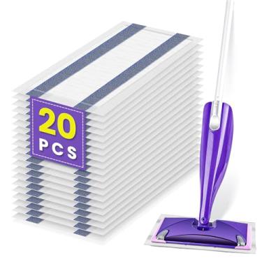 Imagem de Refil de almofada de esfregão spray para esfregão Swiffer WetJet, almofadas descartáveis de várias superfícies, espessuras e absorventes, 20 unidades