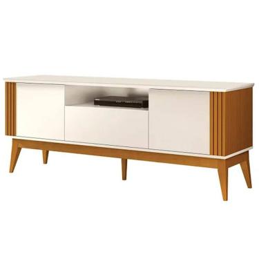 Imagem de Rack Morgan 180cm para TV Até 75 Polegadas 2 Portas 1 Gaveta EDN Cor Off White Cedro