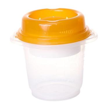 Imagem de Generic Panela de arroz de micro-ondas panela de arroz com filtro 900ml fácil de usar com tampa vaporizador de micro-ondas para cozinha de escritório