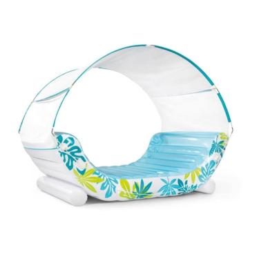 Imagem de Boia tipo Colchão Tropical para Piscina com Cobertura Intex