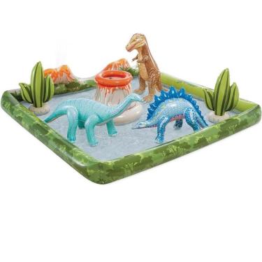 Imagem de Piscina Dinossauros Infláveis Com difusor e bolas Intex 410L