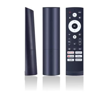 Imagem de JISOWA Controle remoto por voz universal para Hisense 50A6H ERF3V90H 70A6H 50A6G 70A6G 65U6K 55U6H 75U7H 65U8H 55U8G 75U9DG 55A65H 75U7G 50U6G 75U6G 75U8K 75U7U7H K 40A4 Substituição para Smart TV K