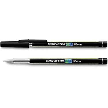Imagem de Caneta Esferográfica, Compactor 01726-PT, Preto, 1.2 mm, Pacote de 50