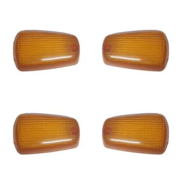 Imagem de Kit com 4 uni. Lentes Pisca Rd 350 Dt 200 Amarela Paramotos